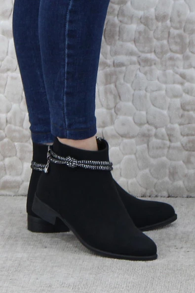 Fort 4280 Rahat Esnek Toka Taş Detaylı Sıcak Astar Kadın Bot ürün görseli