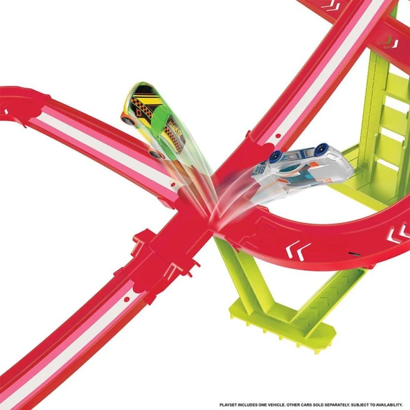 HPC07 Hot Wheels Neon Yarışlar Çoklu Yarış Heyecanı Pist Seti - 10