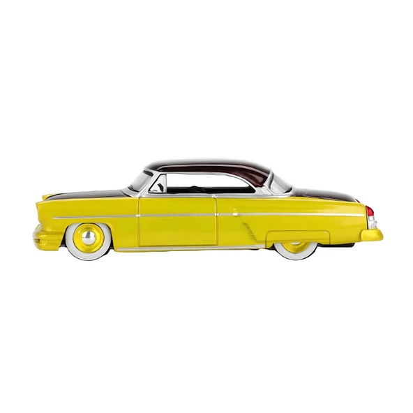 Nessiworld Mini GT 1/64 Lincoln Capri Hot Rod 1954 Lime Yellow