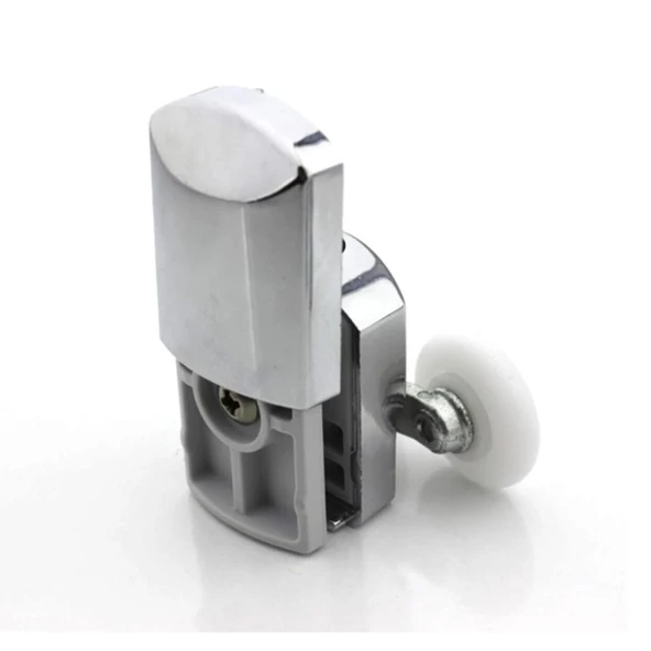 Kırılmaz Duşakabin Tekeri Krom Çift Teker Duşakabin Rulmanı Eksiksiz Tam Set - Resim 4