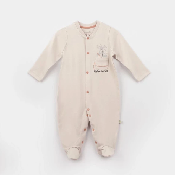 Bibaby Biorganic Hello Safari Bebek Tulum 60749 Ekru Kiremit