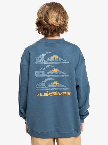Quiksilver EQBFT03908-18314 Screen Crew Erkek Çocuk Sweatshirt - 6