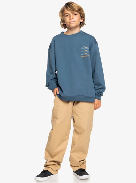 Quiksilver EQBFT03908-18314 Screen Crew Erkek Çocuk Sweatshirt - 5