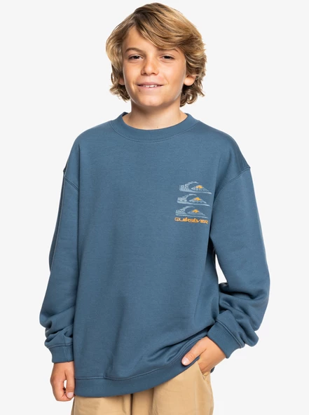 Quiksilver EQBFT03908-18314 Screen Crew Erkek Çocuk Sweatshirt - 3