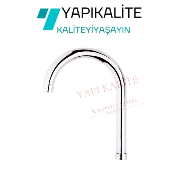 Delta Mix Mutfak Eviye Batarya Kuğu Borusu Uzun Baston 25 Cm