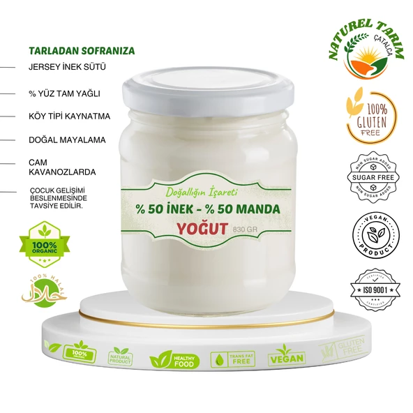 NATUREL YOĞURT % 50 İNEK & %50 MANDA