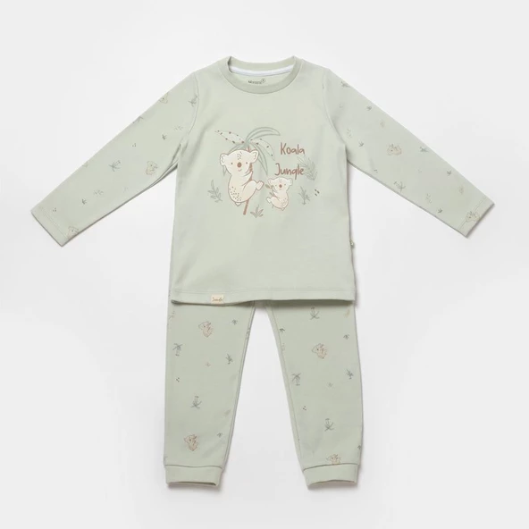 Bibaby Biorganic Koala Jumper Pijama Takım 59778 Mint