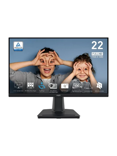MSI 21.5 PRO MP225 1920x1080 (FHD) 16:9 FLAT IPS 100HZ 1MS ADAPTIVE-SYNC MONITOR