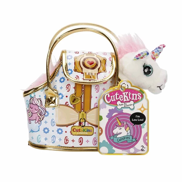 Cutekins Taşıma Çantalı Peluş Hayvanlar Unicorn