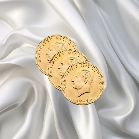 3 ADET ATA ÇEYREK ALTIN YENİ TARİHLİ