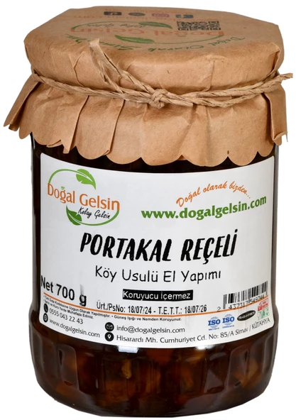 Doğal Gelsin Portakal Reçeli - 700 gr