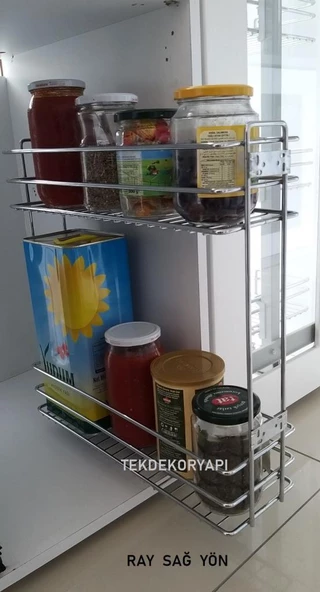 HUZUR TEZGAH ALTI ŞİŞELİK BLUM TANDEM TEK AÇILIM FRENLİ RAYLI - 3