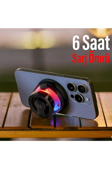 Bluetooth Hoparlör Yüksek Ses Mini Bass Manyetik Mıknatıslı Kablosuz Speaker Ses Bombası - 2