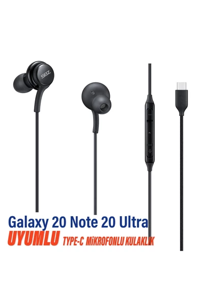 Samsung Note 20 Note 20 Ultra Uyumlu Type-C Mikrofonlu Kulaklık