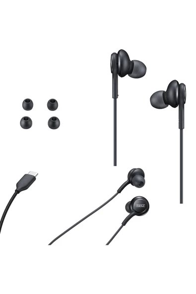 Type-C Mikrofonlu Kulaklık Samsung S23 - S23 fe - S23 Ultra - S23+ Plus Uyumlu - 3