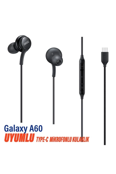 Samsung Galaxy A60 Uyumlu Type-C Kulaklık Mikrofonlu ürün görseli