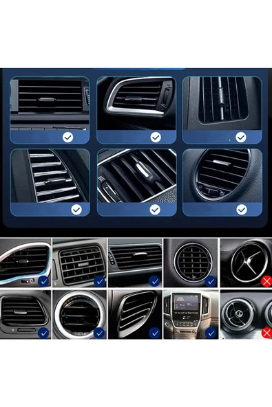 Volkswagen Passat Caddy Transporter Golf Torpido Havalandırma Magsafe 15W Hızlı Şarj Telefon Tutucu - 8