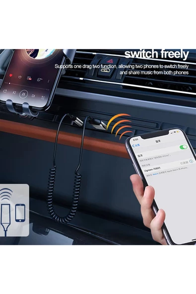 AUX - USB Bluetooth Yapma USB AUX Bluetooth Dönüştürcü Yapma Kiti Araç USB AUX Girişi Blutooth - 4