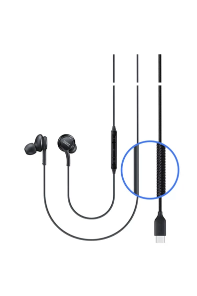 Samsung A73 5G - A80 - A60 Uyumlu Type-C Kulaklık Mikrofonlu - 2