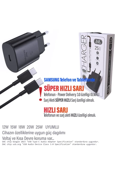 Samsung A33 5G - A34 5G - A35 5G Uyumlu Şarj Aleti 25W HIZLI ve 5A Şarj Kablosu - 2