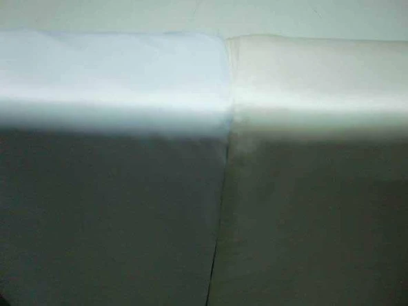 KREM RENK SATEN GÜNEŞLİK 1. KALİTE 200 cm en - 200 cm boy - Resim 6