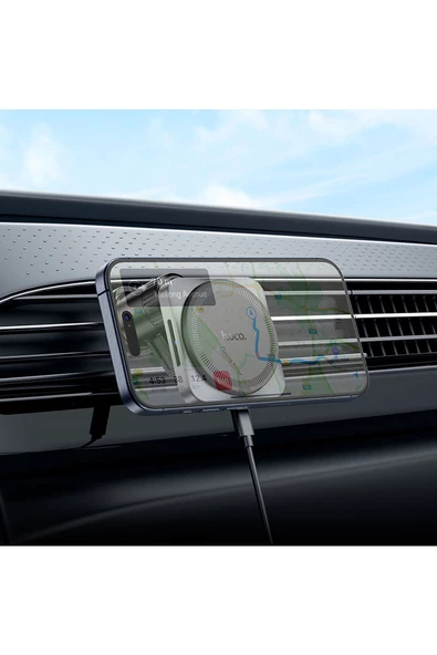 Volkswagen Passat Caddy Transporter Golf Torpido Havalandırma Magsafe 15W Hızlı Şarj Telefon Tutucu - 5