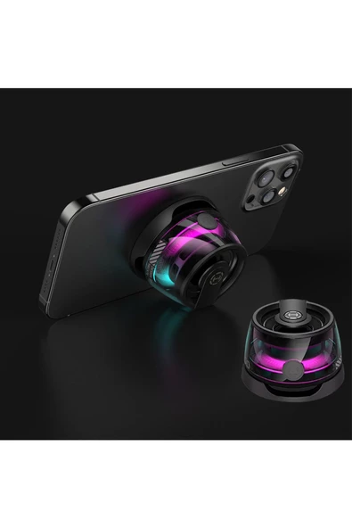 Bluetooth Hoparlör Yüksek Ses Mini Bass Manyetik Mıknatıslı Kablosuz Speaker Ses Bombası - 3
