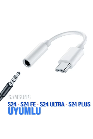 Samsung S24- S24 FE- S24Ultra- S24Plus Typec Kulaklık Dönüştürücü Jack Aparat Çevirici Type-C 3.5mm