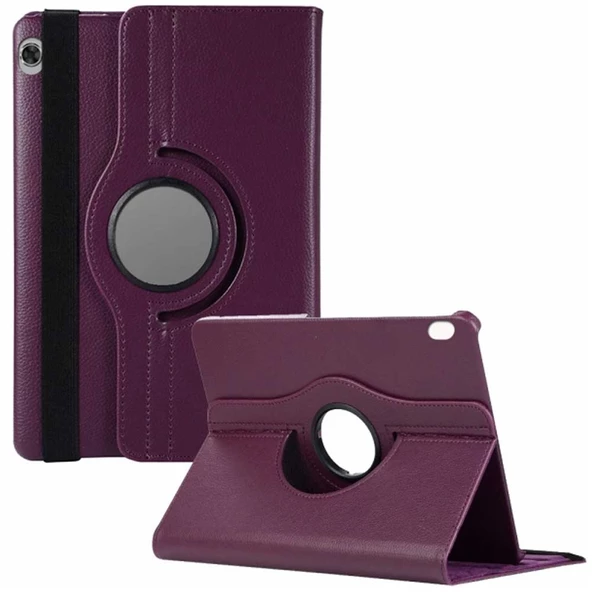 Lenovo Tab M10 TB X505F Uyumlu Kılıf Ekran Koruyucu Ve Kalem Set Mor - 2