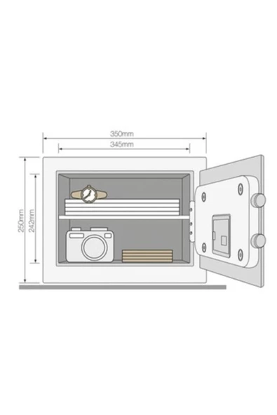 Yale  Yseb/250/eb1 -yüksek Güvenlikli - Ev Tipi Kasa - - 2