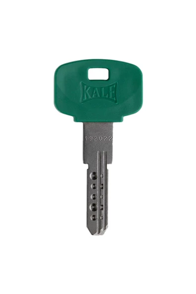 Kale Kilit  Kale Bilyalı Tuzaklı - Plastik Yeşil Kafalı 5 Anahtarlı-BLİSTERLI-ANTRASİT - 68mm (26+10+32) - 4