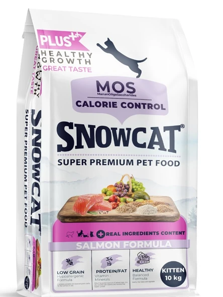 Snow Cat Plus Düşük Tahıllı Yavru Somonlu Kedi Maması 10 Kg