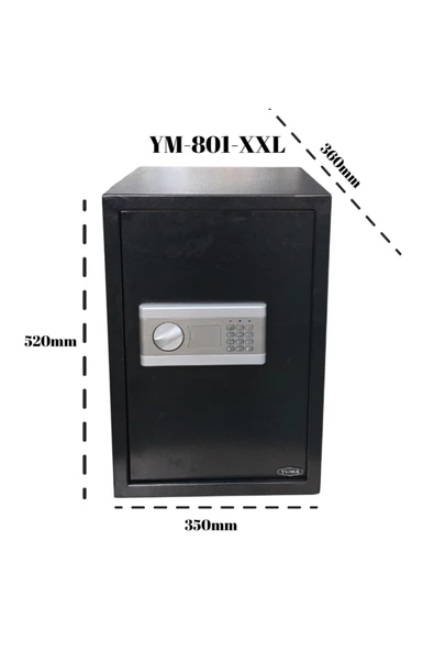 Yuma  YM-801-XXL Elektronik Şifreli ve Anahtarlı Çelik Kasa - 10