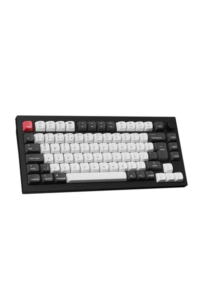 Keychron Q1 Hall-Effect %75 RGB Türkçe Nebula Switch Kablosuz Siyah Beyaz Mekanik Klavye - 2