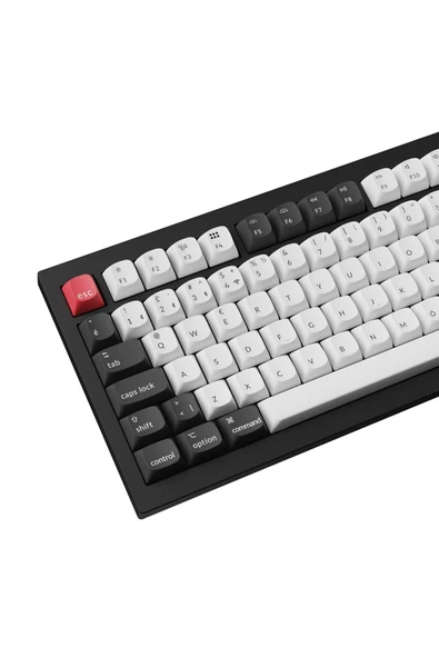 Keychron Q1 Hall-Effect %75 RGB Türkçe Nebula Switch Kablosuz Siyah Beyaz Mekanik Klavye - 4