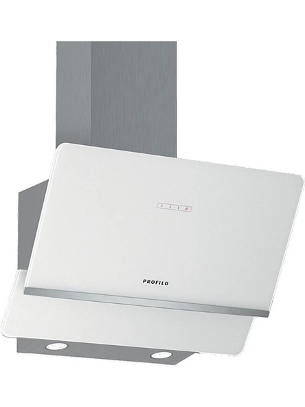 Profilo DVK6J621 Beyaz Cam Duvar Tipi Davlumbaz