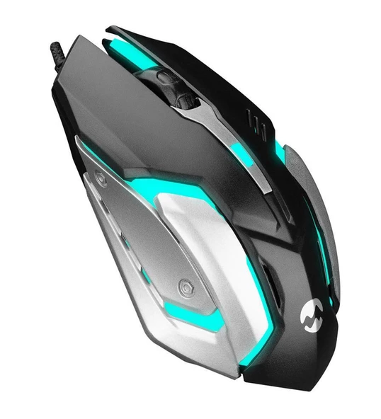 Everest SM-G72 Usb Siyah/Gümüş Işıklandırmalı Oyuncu Mouse - 2