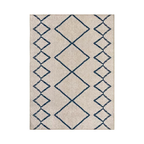 Dijital Baskı Kaymaz Taban Yıkanabilir Kesme Yolluk Oda Salon Mutfak İskandinav Krem Halı - 6