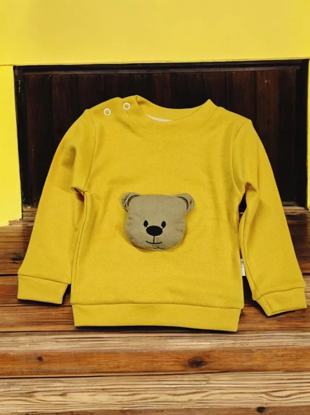 Ayıcık Figürlü Erkek Bebek Takım - 3