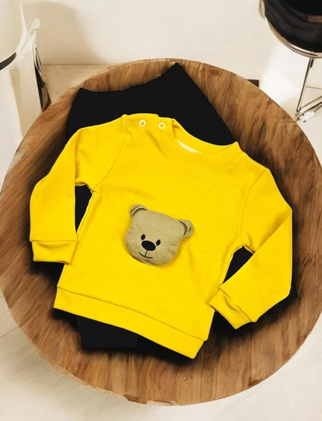 Ayıcık Figürlü Erkek Bebek Takım - 2