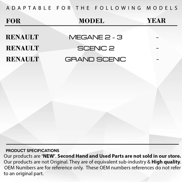 Renault Megane 3 için Sunroof Bademi Tıkırtı Giderme 6 lı set - 5