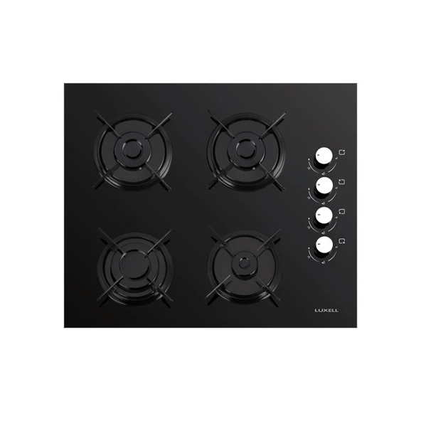 LUXELL FLAT SİYAH CAM ANKASTRE SET - 3