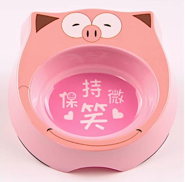 Bobo Kedi Köpek Mama Su Kabı BO-3146A5 270 ML Pembe - Resim 3