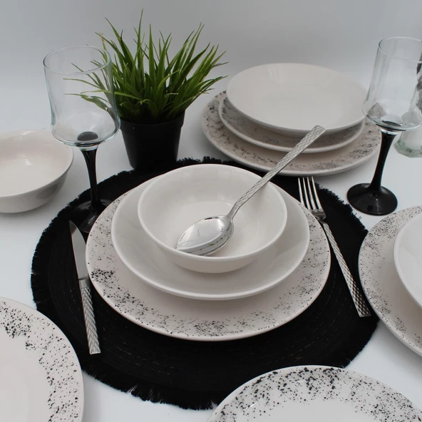 Spot 16 Parça Yemek Takımı Siyah - 2