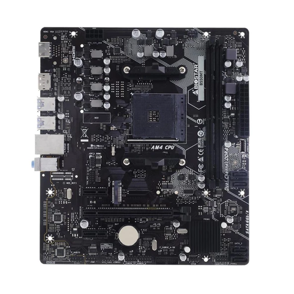 Biostar B550MT DDR4 4400MHz S+V+GL AM4 Micro ATX Anakart - 2