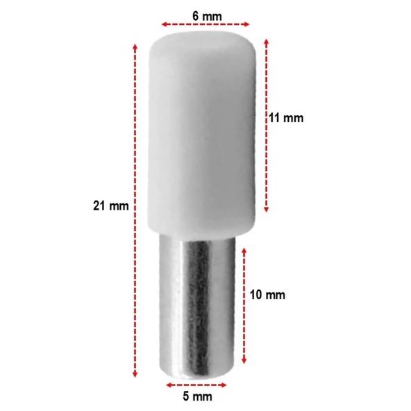 Plastik Başlı Metal Raf Pimi 1000 Adet - 2
