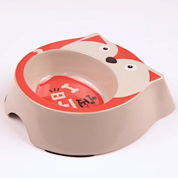 Bobo Kedi Köpek Mama Su Kabı BO-3146A5 270 ML Kırmızı - Resim 2