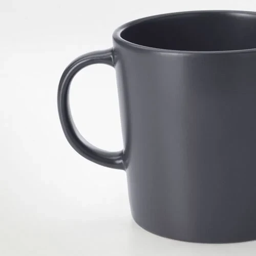 SUMUHOME DINERA MAT SIRLI ÇÖMLEK KUPA KOYU GRİ 30 CL - 2