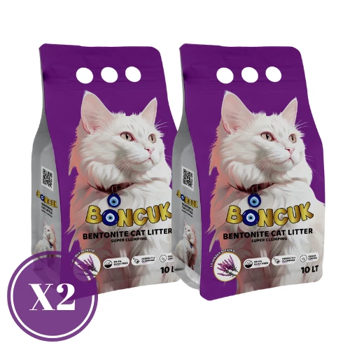 BONCUK LAVANTA KOKULU 10L X 2 KEDİ KUMU