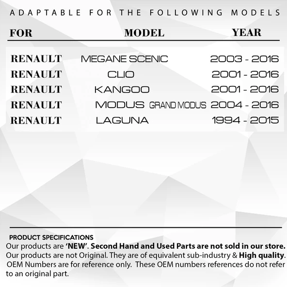 Renault Megane,Scenic,Clio,Kangoo,Modus,Laguna için Motor Yağ Çubuğu - 7